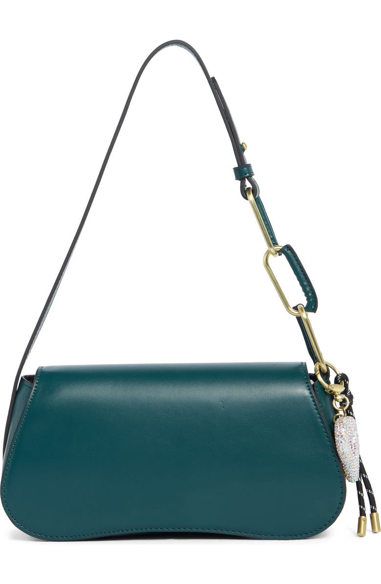 BCBG Covered Rings Shoulder Bag, Main, color, Jade Green