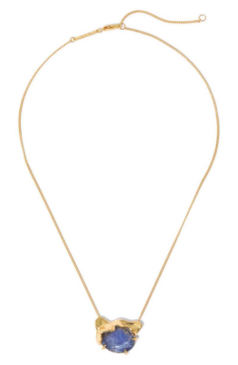 Alexis Bittar Brut Sodalite Doublet Pendant Necklace, Main, color, 