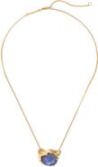 Alexis Bittar Brut Sodalite Doublet Pendant Necklace