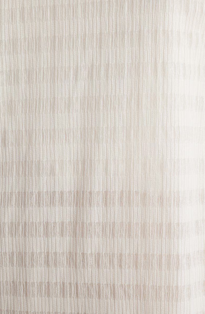 Anne Klein Sheer Stripe Open Front Longline Cardigan, Alternate, color,