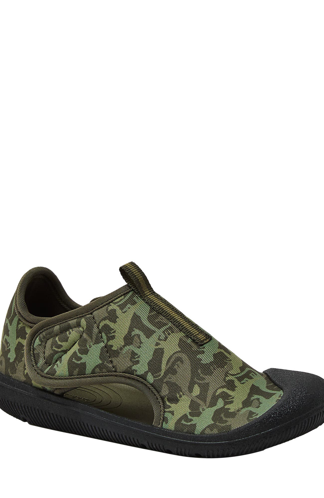 Lands' End Kids Adventurer Water Shoes, Main, color, Olive Dino Camo