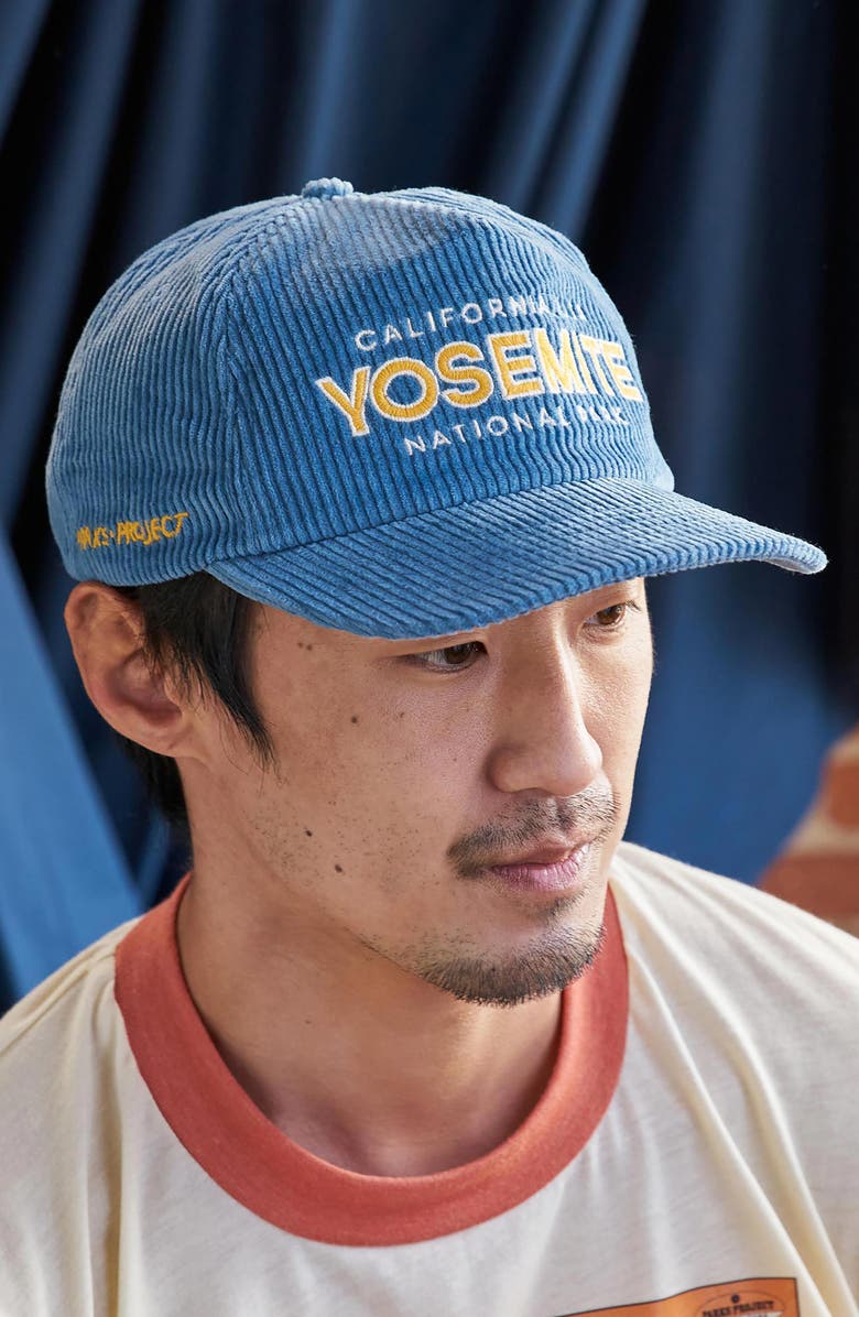 Parks Project Yosemite Embroidered Corduroy Baseball Cap, Alternate, color, 