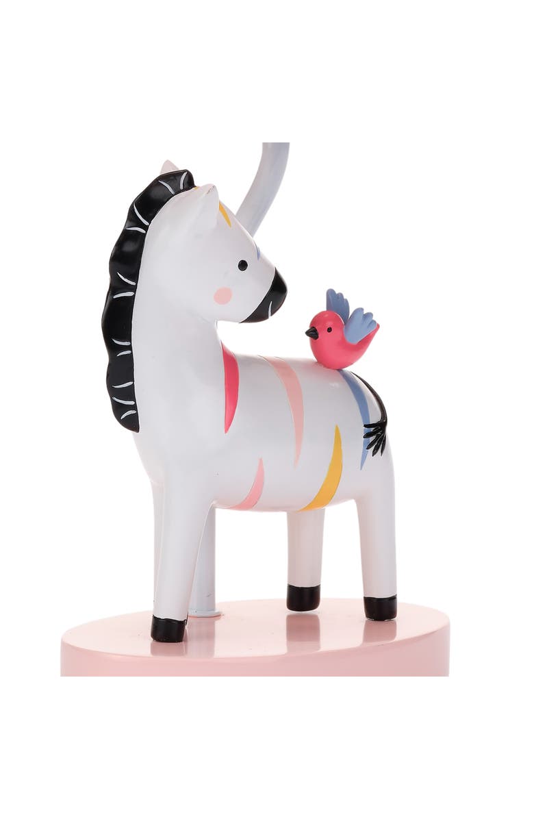 Lambs & Ivy Jazzy Jungle Zebra Nursery Lamp with Shade & Bulb, Alternate, color, Pink