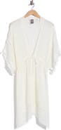 Vince Camuto Crinkle Cinched Waist Duster
