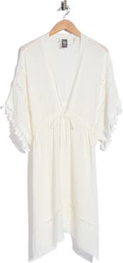 Vince Camuto Crinkle Cinched Waist Duster