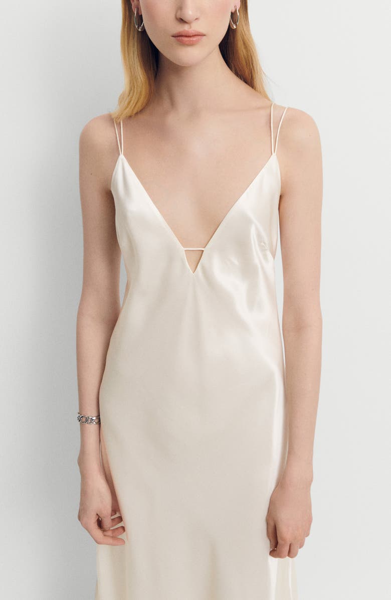 MANGO Satin Maxi Slipdress, Alternate, color, 