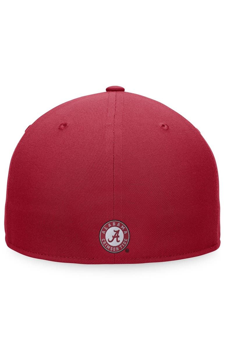 TOP OF THE WORLD Men's Top of the World Crimson Alabama Crimson Tide Fitted Hat, Alternate, color, 