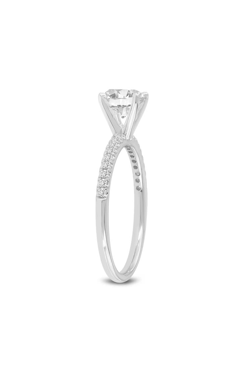 LuvMyJewelry Samara 14K White Gold Round Lab Grown Diamond Classic Engagement Ring - 2.2 ctw, Alternate, color, 14K White Gold