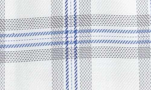 1863 By Eterna Modern Fit Plaid Non-iron Cotton Dress Shirt In White