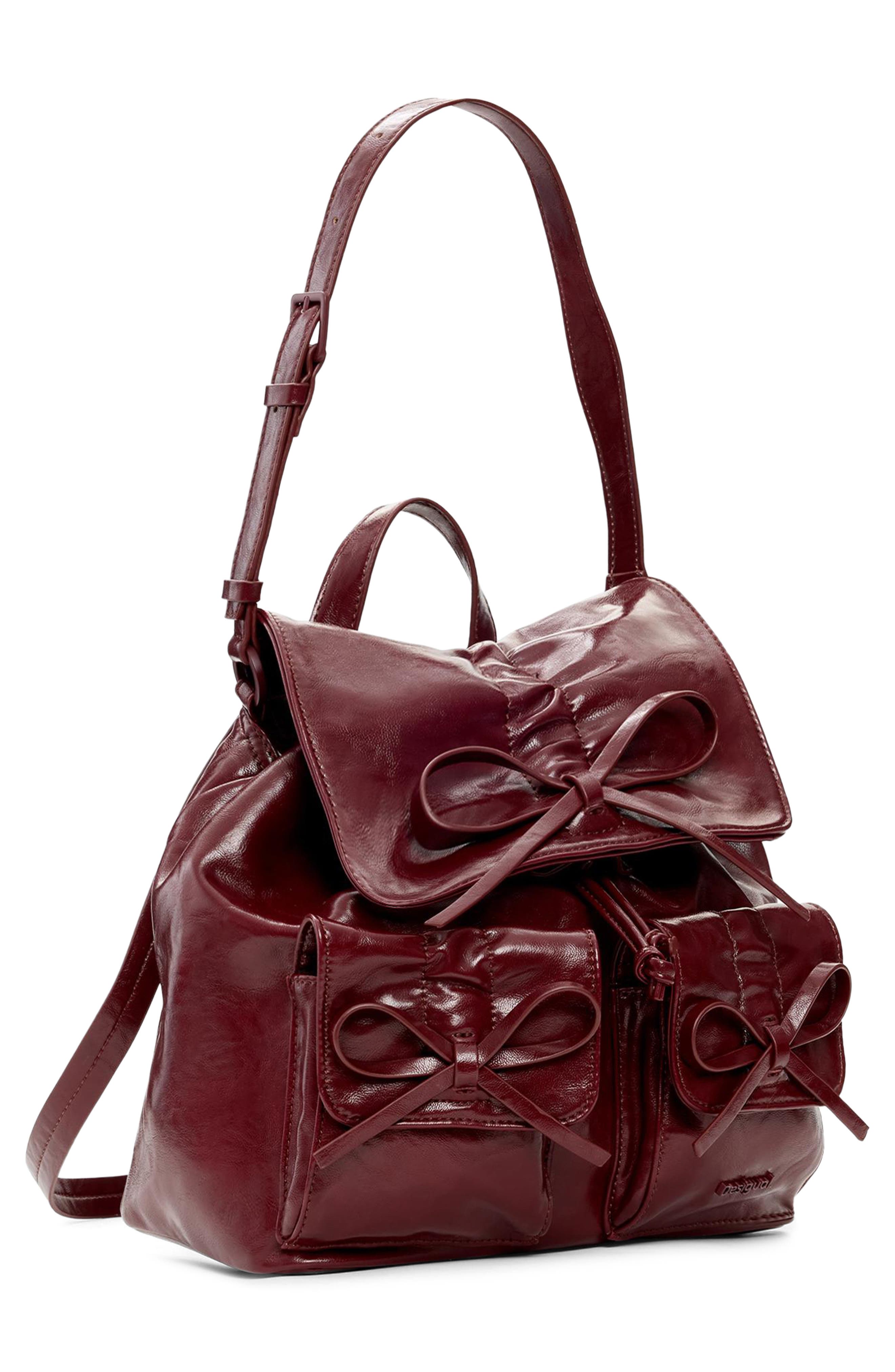 Desigual Mini Faux Leather Backpack, Alternate, color, 