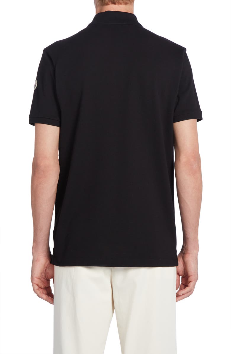 Moncler Short Sleeve Cotton Polo, Alternate, color,