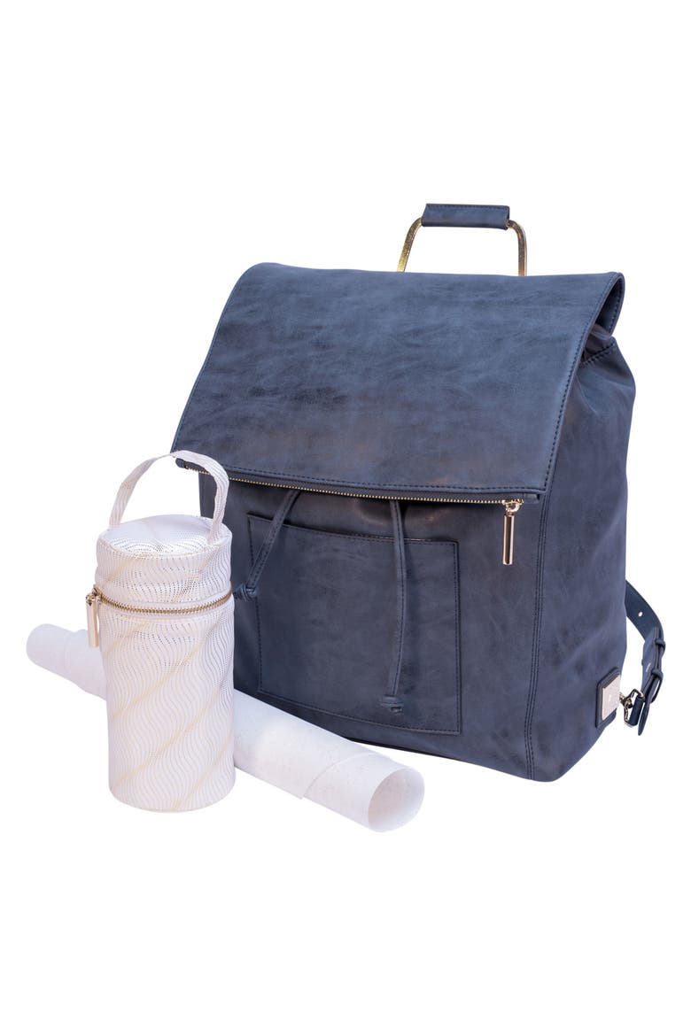 Highbury Hill Diaper Backpack, Alternate, color, DUSTY NAVY