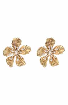 Crystal Flower Earrings