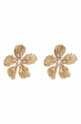 Crystal Flower Earrings