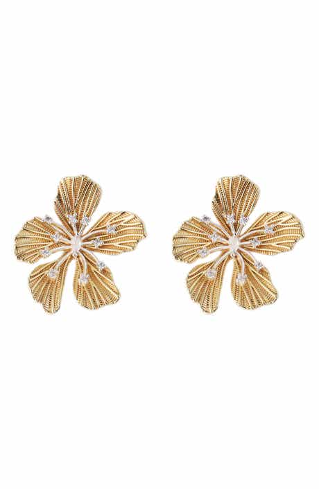 Crystal Flower Earrings