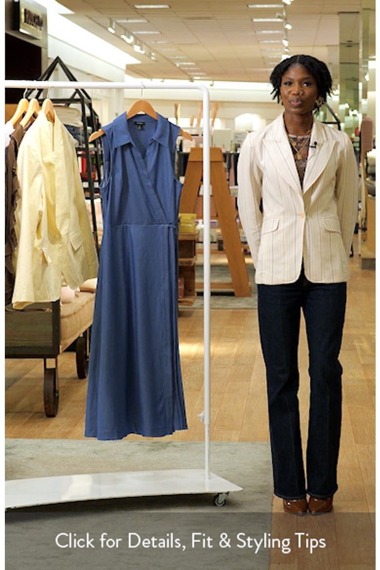 Pleated Faux Wrap Dress video