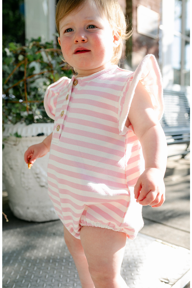 Hannah Bubble, Alternate, color, Pink / White Stripe