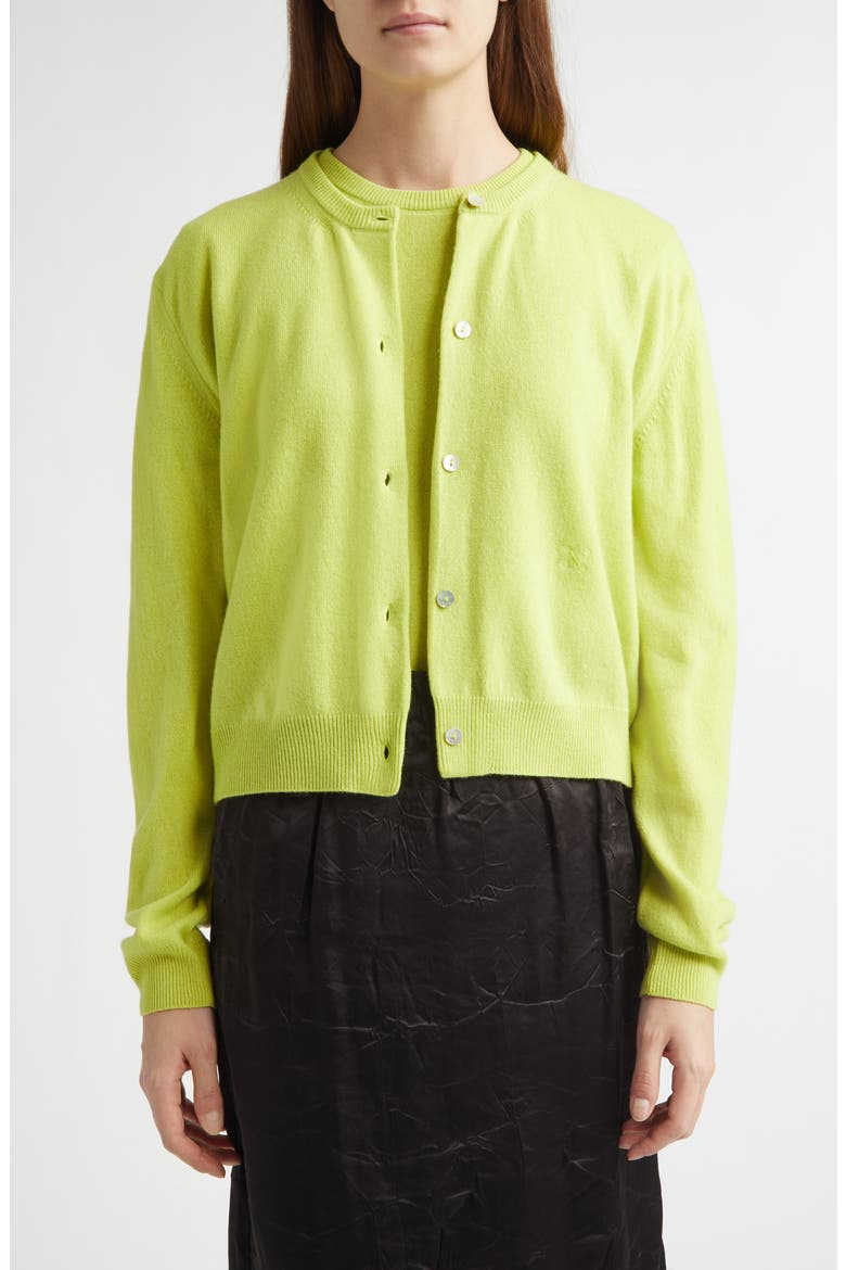 Seashell Cashmere Cardigan, Main, color, PISTACHE DOPEY