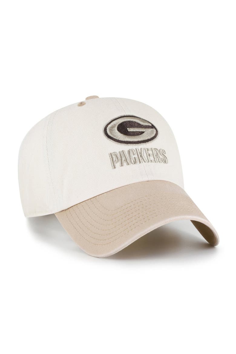 Men's '47  Natural/Tan Green Bay Packers Neutral Terrain Clean Up Adjustable Hat, Alternate, color, Natural