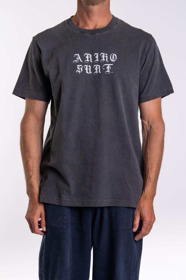 Gender Inclusive Logo Surf T-shirt, Alternate, color, Sea Grey