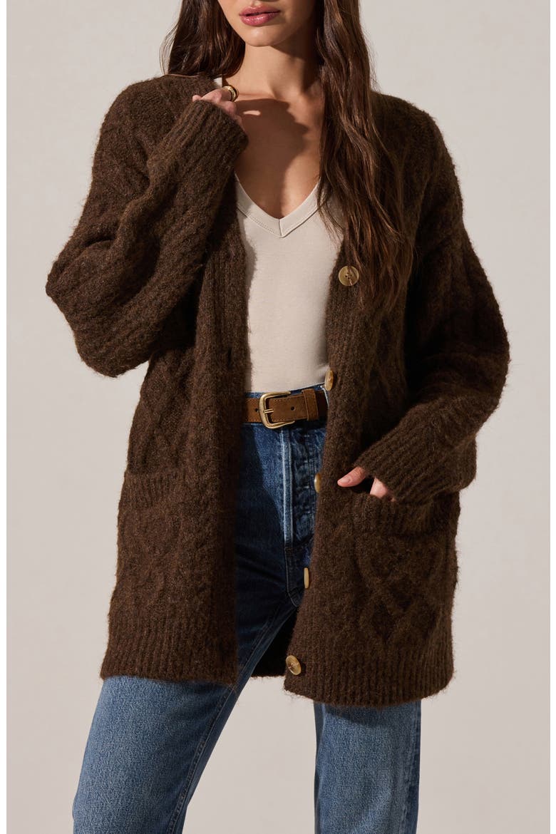 Charli Cardigan, Main, color, BROWN