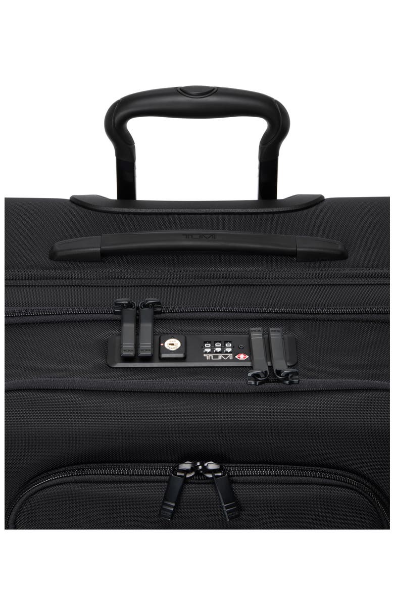 Alpha Medium Dual Access Expandable Checked Luggage, Alternate, color, BLACK