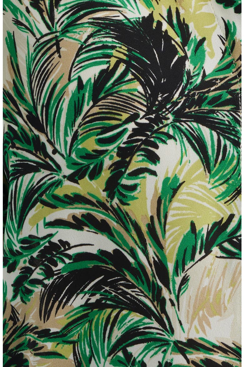 Tropical Print Short Sleeve Button-Up Shirt, Alternate, color, TROPICAL GREEN MULTI