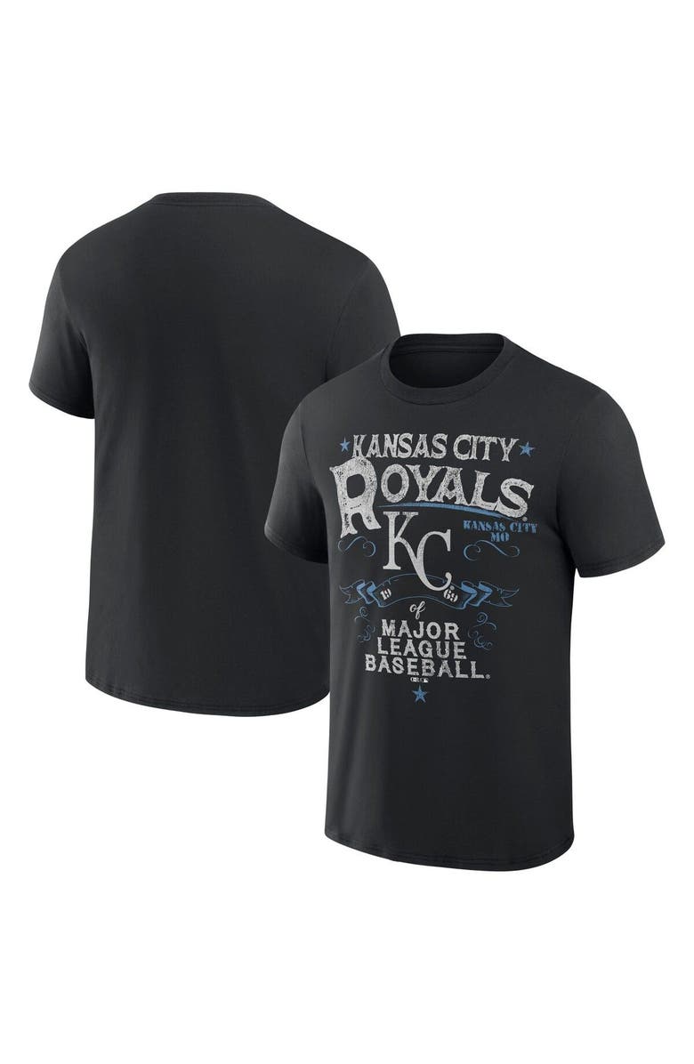 Darius Rucker Collection by Fanatics Men's Darius Rucker Collection by Fanatics  Black Kansas City Royals Beach Splatter T-Shirt, Main, color, Black