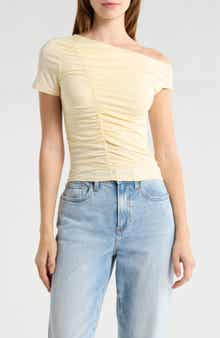 Elodie Ruched Asymmetric Top