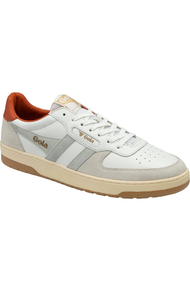 Gola Hawk Sneaker, Main, color, White/ Smoke/ Moody Orange