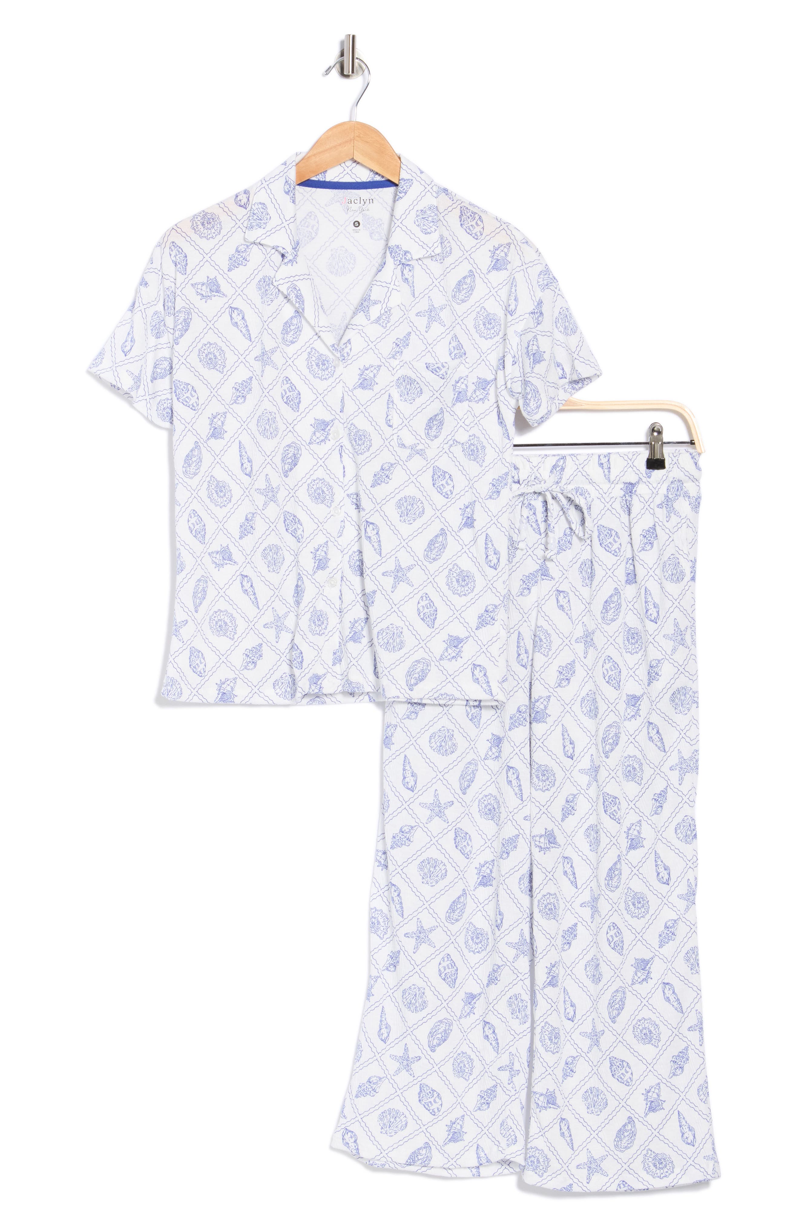 JACLYN Short Sleeve Top & Crop Pants Pajamas