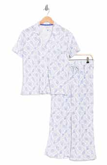 JACLYN Short Sleeve Top & Crop Pants Pajamas