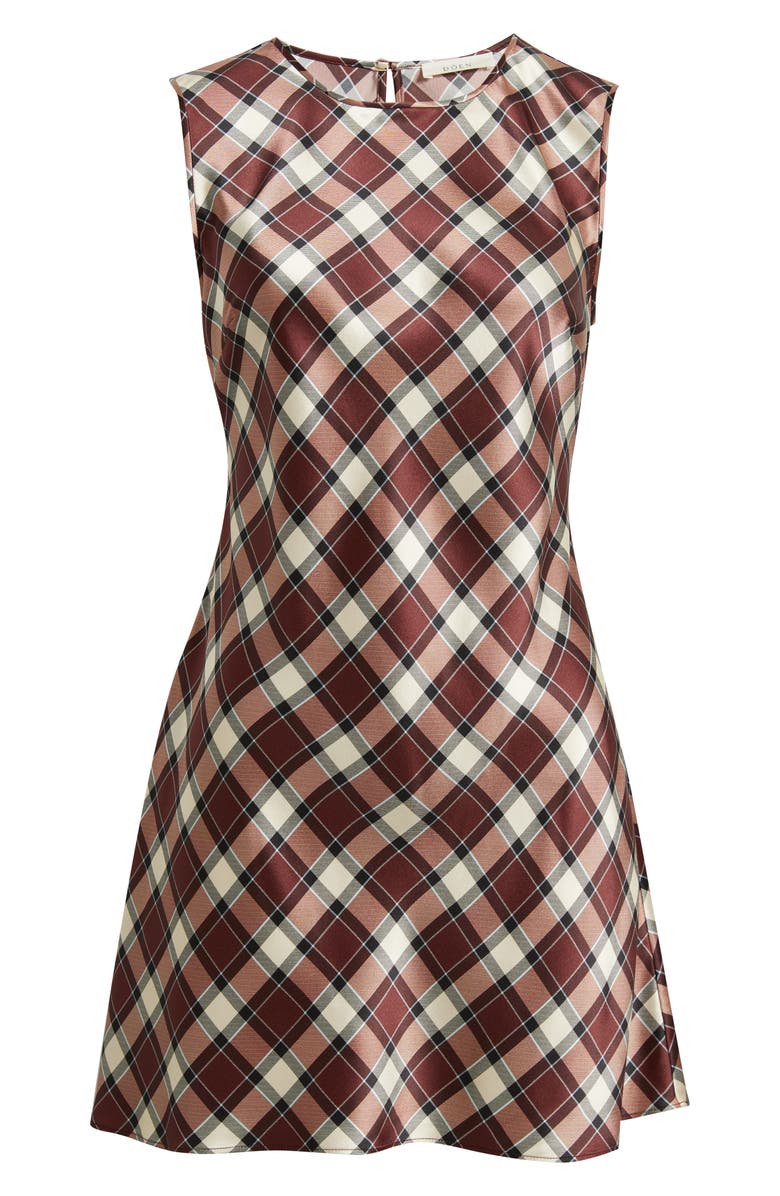 DÔEN Alamere Plaid Silk Minidress, Alternate, color, Norfolk Plaid