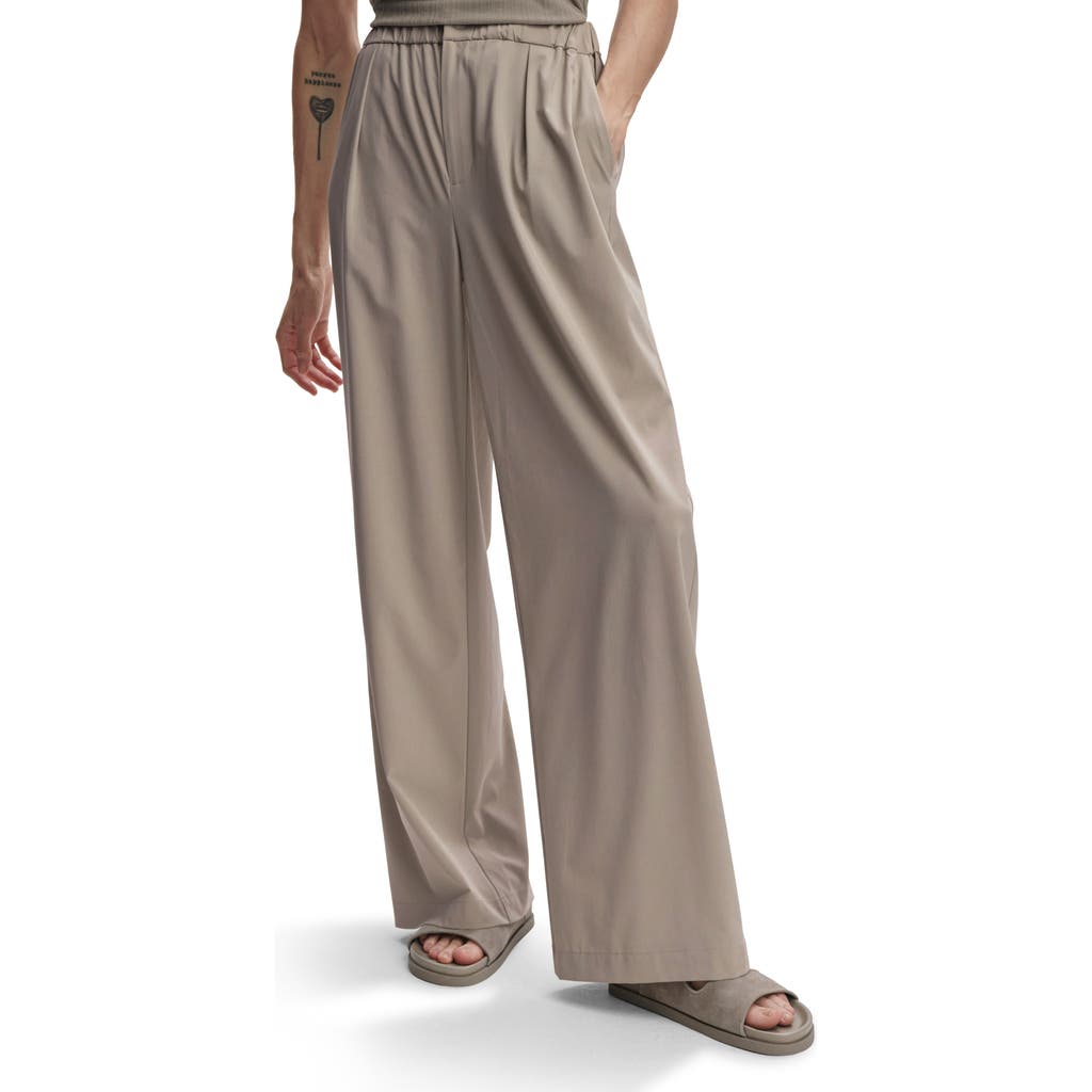 Varley Kayson Wide Leg Pants In Simply Taupe