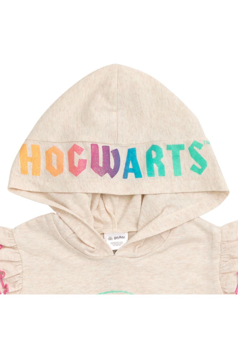 Hedwig Sleeveless Hooded Tank and Shorts Set, Alternate, color, Hedwig Oatmeal Pink