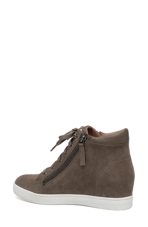 Linea Paolo Gaines Hidden Wedge Sneaker In Brown