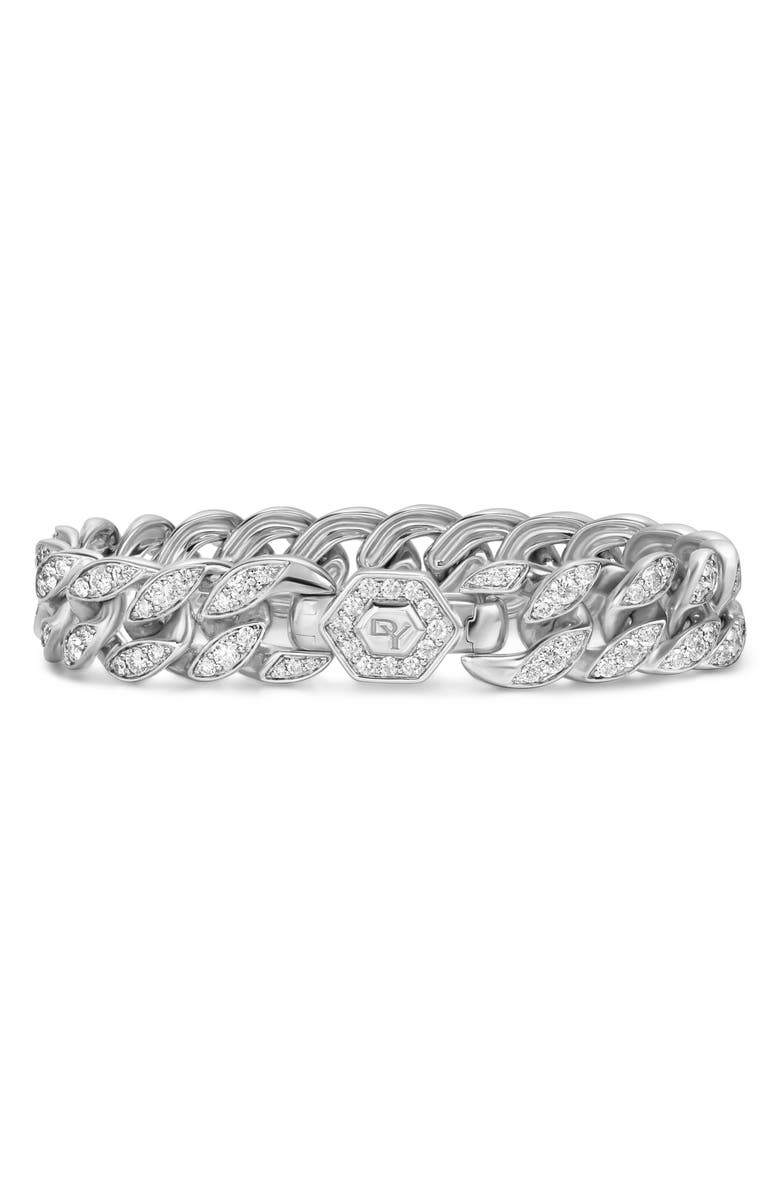 David Yurman Curb Chain Bracelet in Sterling Silver with Diamonds, Alternate, color, Sterling Silver/ Diamond