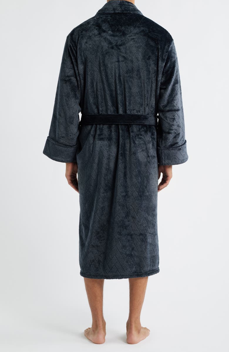 Daniel Buchler Diamond Jacquard Robe, Alternate, color, Black