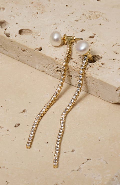 Ventana Crystal Chain Earrings