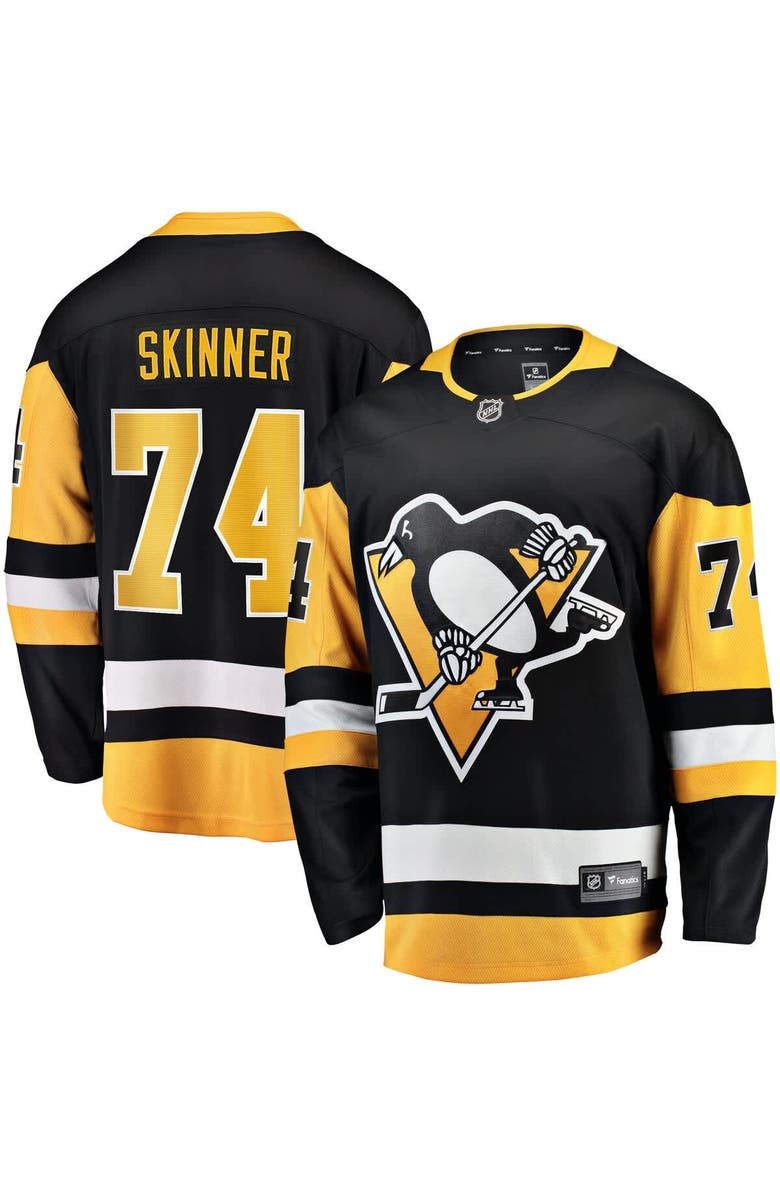 FANATICS Men's Fanatics Stuart Skinner Black Pittsburgh Penguins Home Breakaway Jersey, Main, color, Black