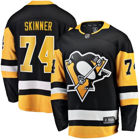Men's Fanatics Stuart Skinner Black Pittsburgh Penguins Home Breakaway Jersey