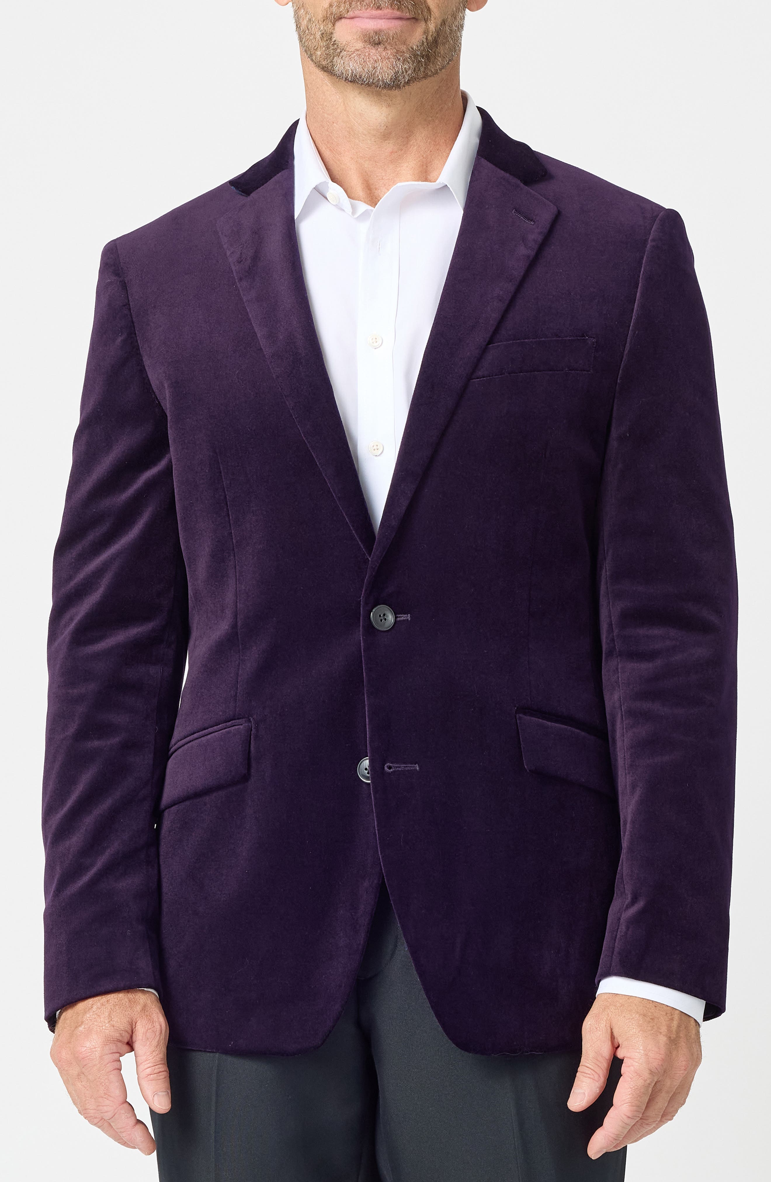 Stretch Cotton Velvet Sport Coat
