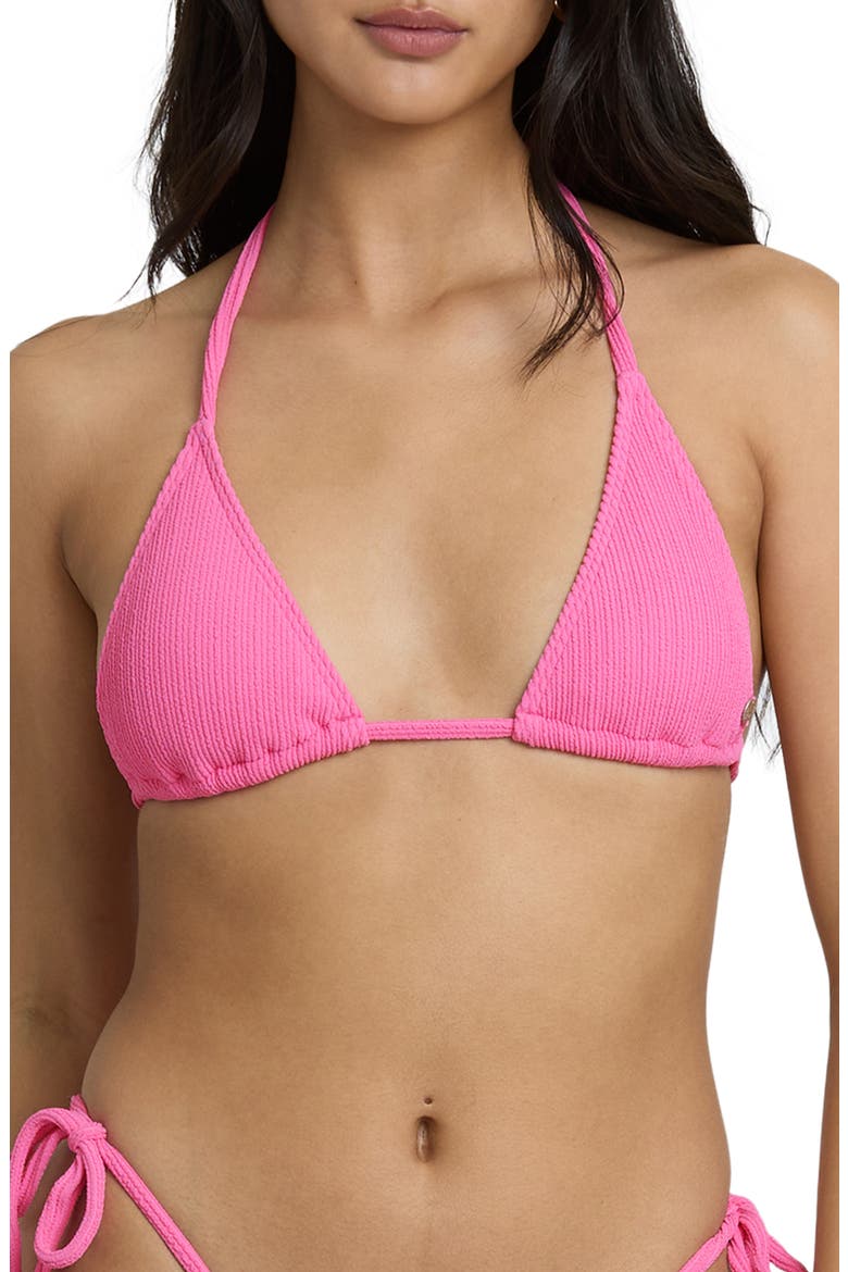 Sunrays Remi Triangle Bikini Top, Main, color, GUAVA