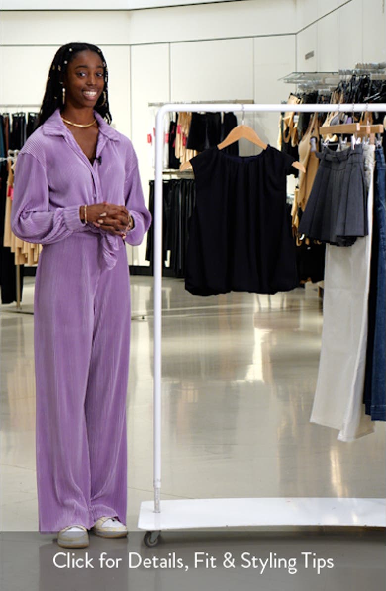 Sleeveless Chiffon Bubble Top, sales video thumbnail