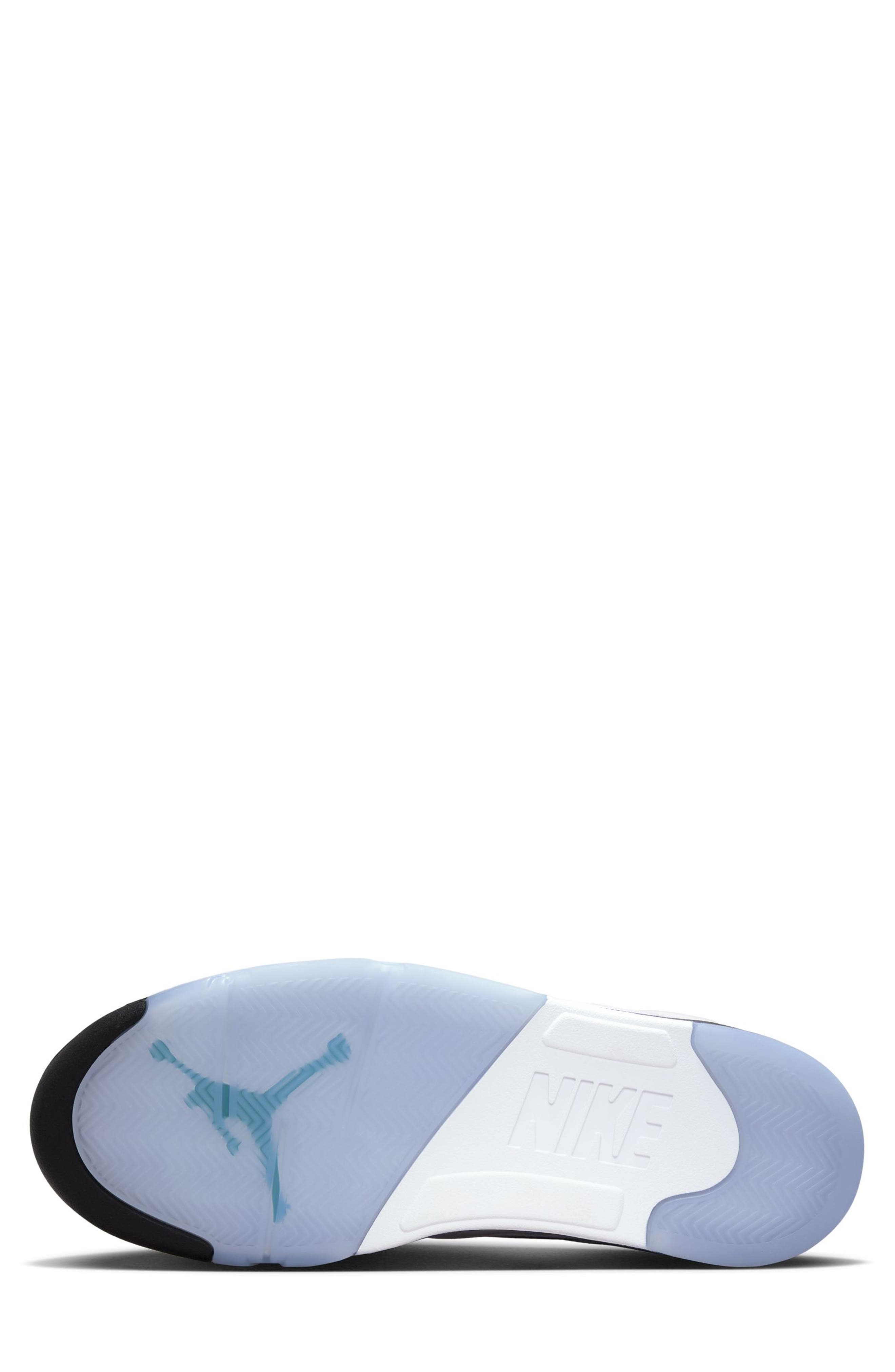 Jordan Air Jordan 5 Retro OG Sneaker, Alternate, color, White/ Emerald/ Grape/ Black