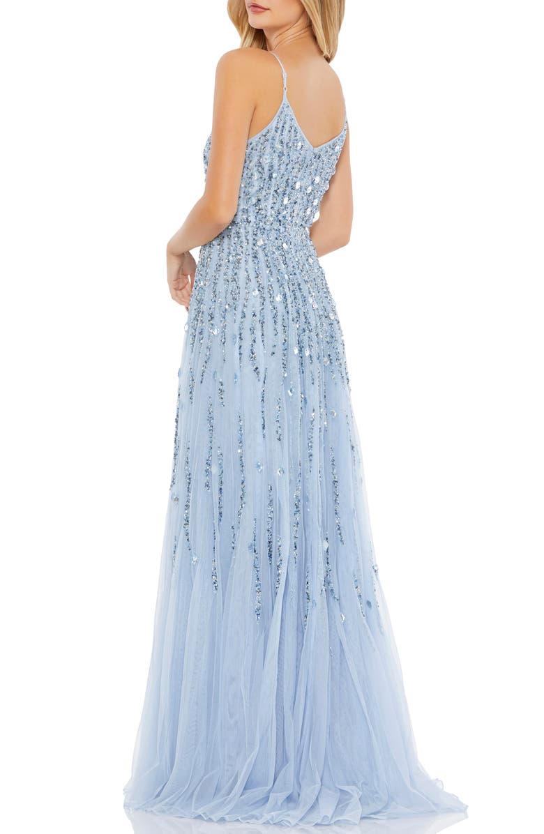 Mac Duggal Sequin Tulle Gown, Alternate, color,