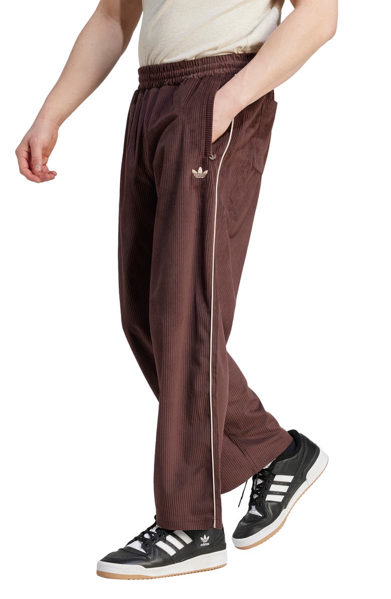 adidas Originals Recycled Polyester Corduroy Wide Leg Pants, Main, color, 