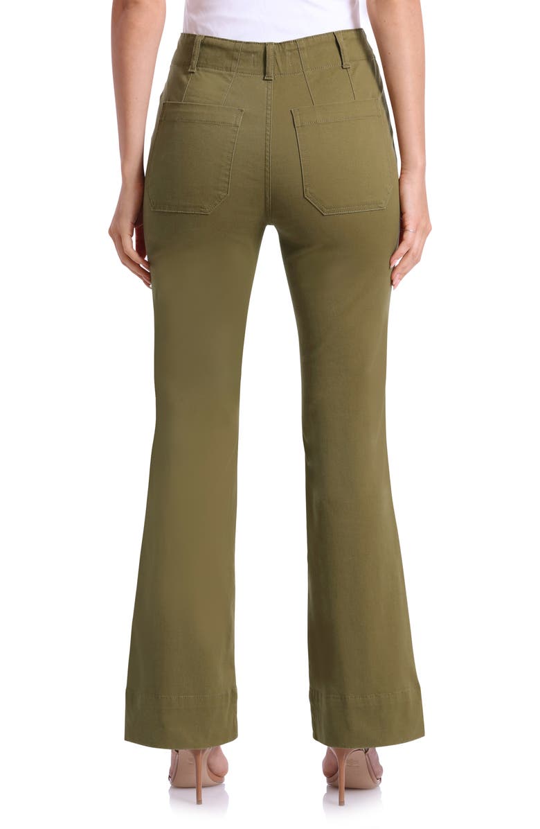 Bagatelle Stretch Cotton Flare Pants, Alternate, color,