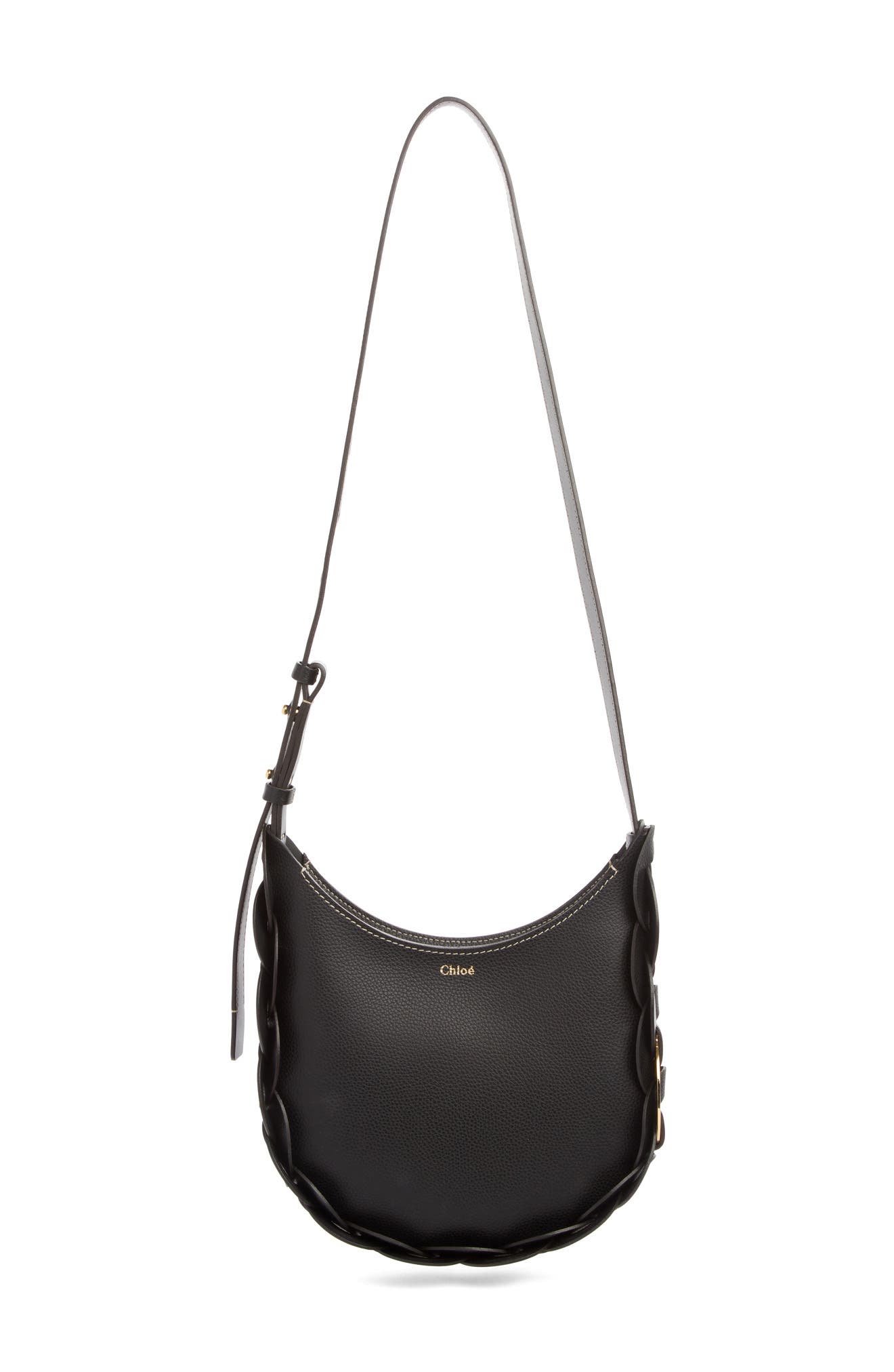 Chloé Small Darryl Leather Shoulder Bag, Main, color, 