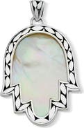 SAMUEL B. Mother of Pearl Hamsa Pendant